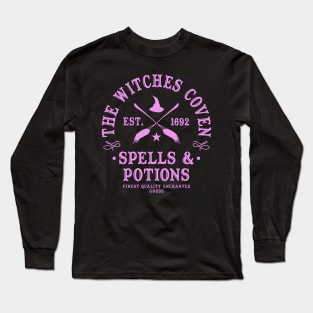 Wiccan Occult Witchcraft Witches Coven Spells & Potions Long Sleeve T-Shirt